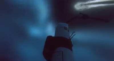 The view below arctic ice