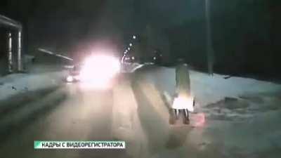 When the bus driver isn't paying attention...