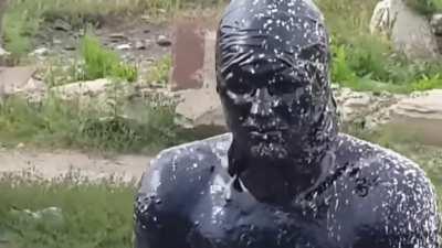 When you jump in an oil pit...