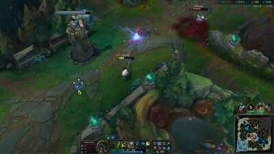 I was on the receiving end of a Gnar trickshot