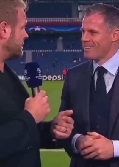 Carra learns he can swear on danish tv