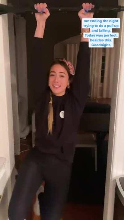 Ending the night with a pull up attempt