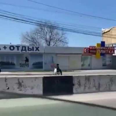 Police chase in Russia.