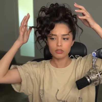 Her sexy lipbites and new sexy hairstyle