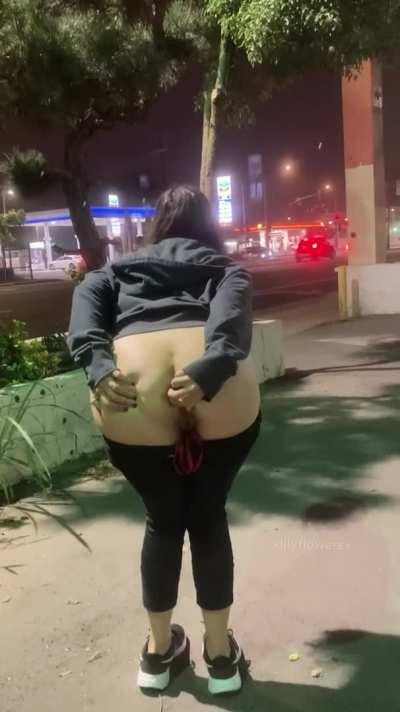 My ass lights up the night [GIF]