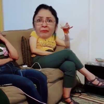 Mexican parents and grandparents listening to a song with NSFW lyrics for the 1st time