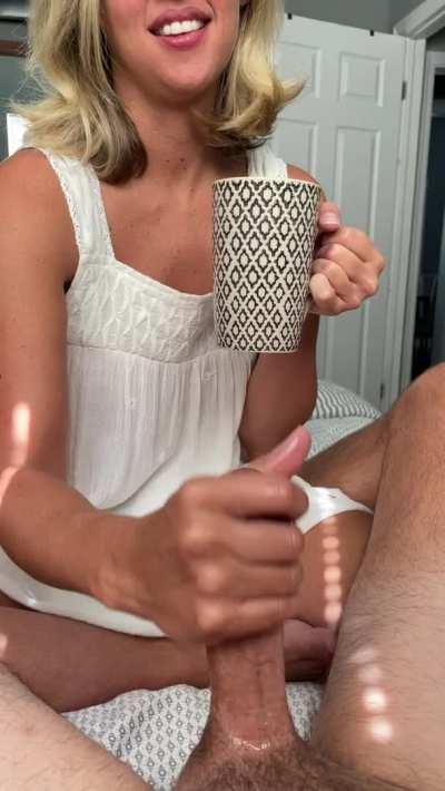 If your day doesn’t start with coffee and a hand-job, you need to re-evaluate your morning routine. [f]40 [m]41