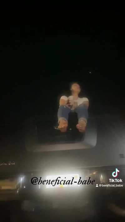 The guy driving by definitely got a view XD