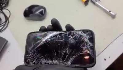 It still powers on...