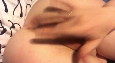 fingering my lil pussy before bed