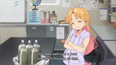 Ruri Rocks has good character acting in general. But this little reaction shot has such good timing for comedic effect.