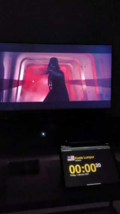 Rang in the New Year with Lord Vader!