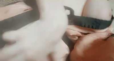 Morning stroll with nothing underneath my robe 😋