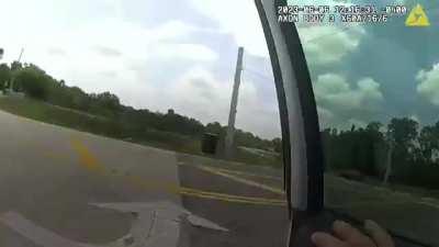 To speed because he is a cop.