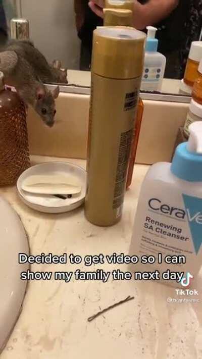 In my opinion the person is way too calm to begin with