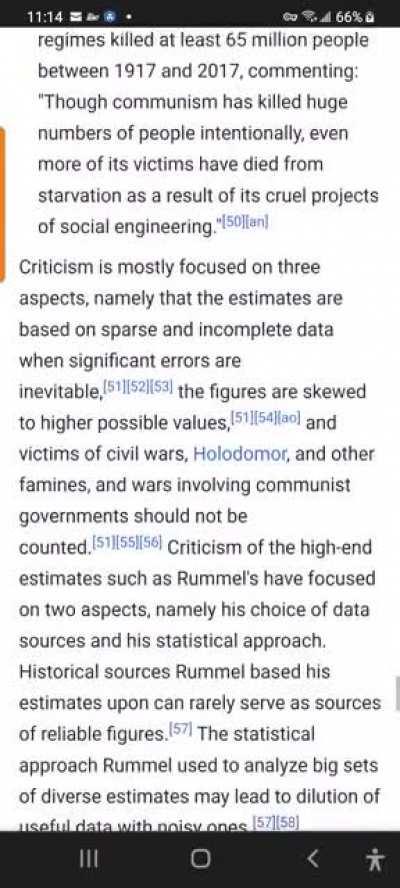 Since Wikipedia wants to delete the section, on Mass Killings by Communist Regimes. Here it is.
