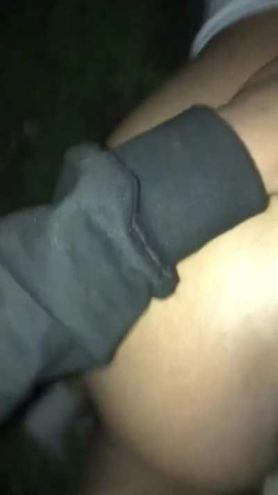 Hamdi getting fucked in a park