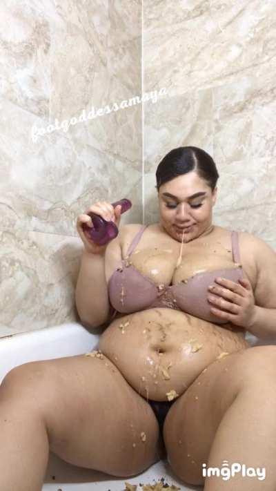 I loved covering myself in chunky puke