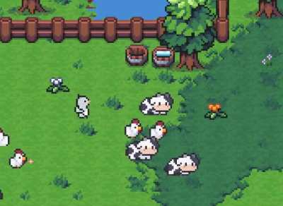 Chilling with 🐮 and 🐔