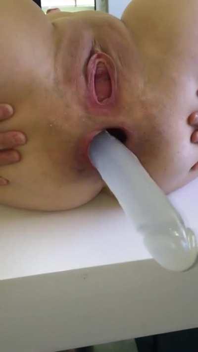 Fun with double sided dildos