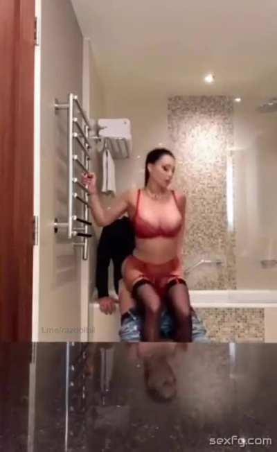 Mom And I Use The Bathroom Because The Door Locks