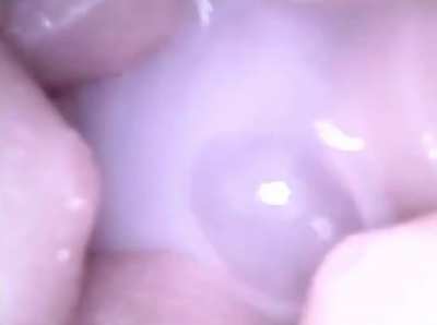 How it looks when I cum inside you