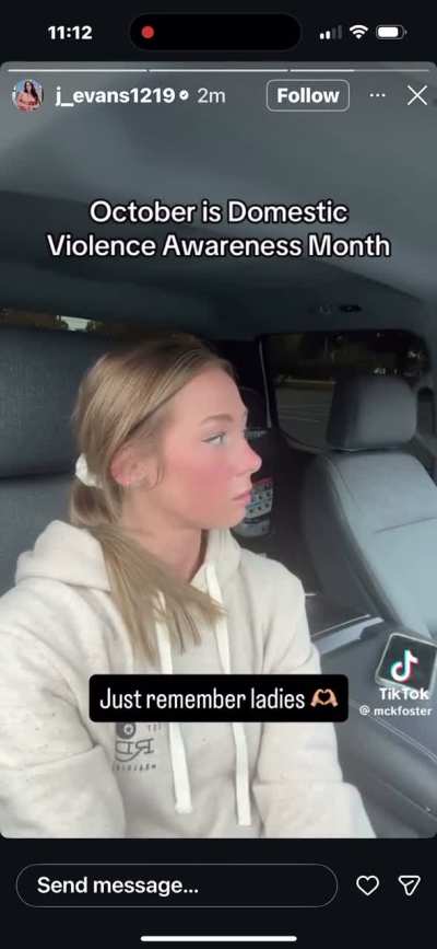 Jan you are NO ONE to be spreading awareness on domestic violence when you have skeletons in your closet!