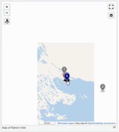 Completely normal map of a Canadian village