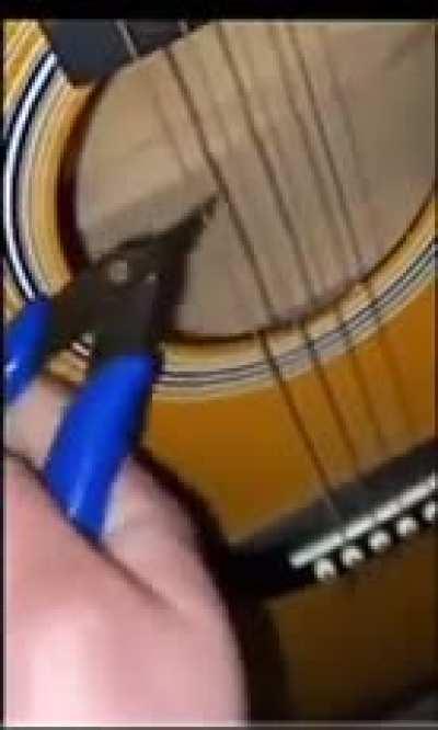 WCGW, trying to break a guitar string
