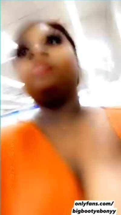 So.... I pulled my big tits out in Walmart 🙈 Would you suck them in public? 💦😋