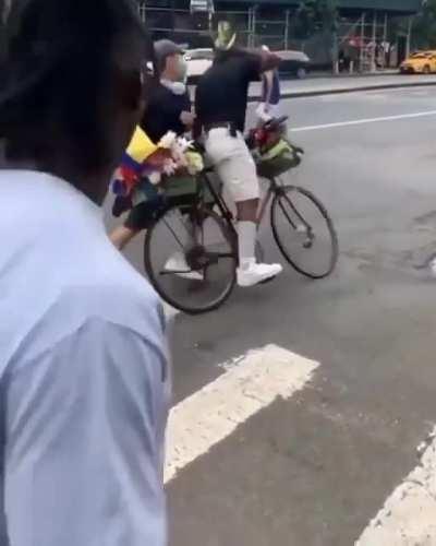 being racist to asians on the street