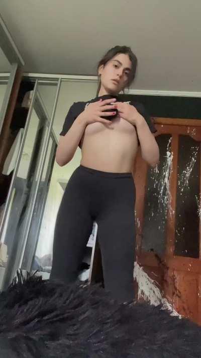 my students don't know that i don't wear a bra