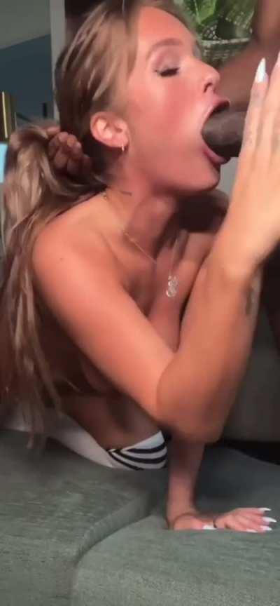 BBC Interracial Monster Cock Blowjob Deepthroat