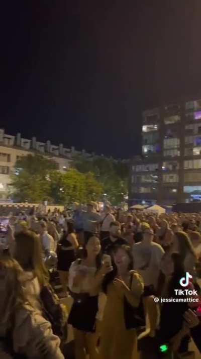 Outside the Taylor Swift concert in Seattle