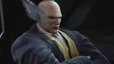 Heihachi blows up G-Corporation after witnessing cringe