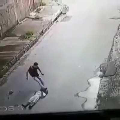 When you try to steal someone and that someone decides to fight back