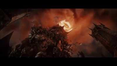 Gandalf destroys the ring