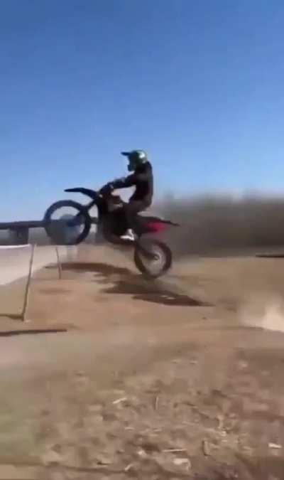 Dirt bike crash 