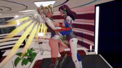 dva x mercy (vektor3dx )[overwatch]