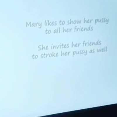 Mary loves her pussy