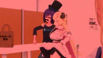 Just Watame and A-chan dance loop