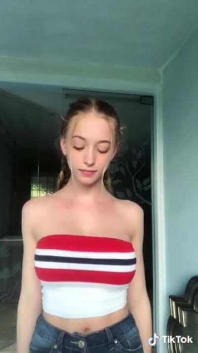 I love the slight jiggle and bounce. Gotta love a pair of 32DD