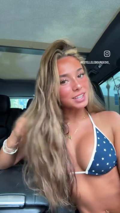 American hot busty blonde