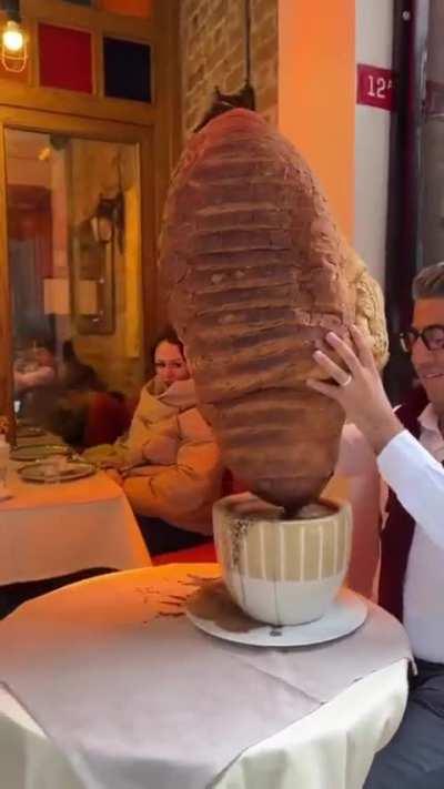 I don't see the point in having bread like that for coffee like that