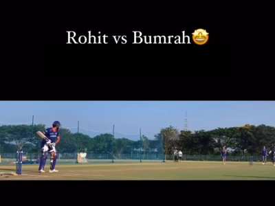 Rohit against Bumrah in nets