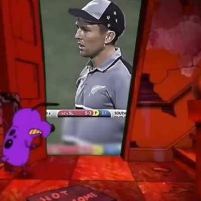 Translation: don't fear ,  don't do gym , I am Trent boult , I could play football in cricket 