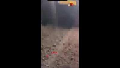 Israelis filmed driving back & forth over a Palestinian body while manically laughing.