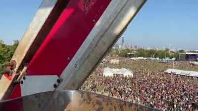 I took a video atop the ferris wheel on Friday at Riot Fest. Love this city and all the festivals we get along with it.