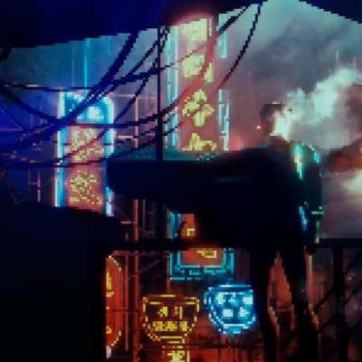 Girl on the balcony. (Something I made yesterday, thought I'd share)