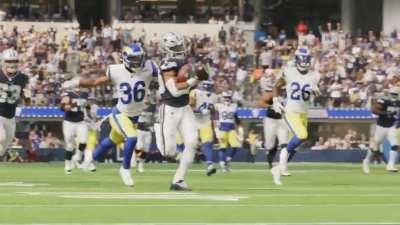 [Highlight] Field view of Tony Pollard's TD in LA